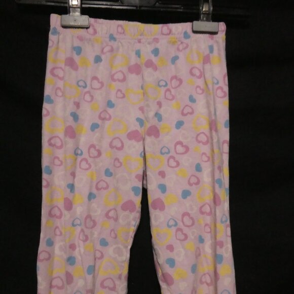 GEORGE | size 6 | Pink Pajama Pants | Hearts All Over Print | Stretchy Waist - Picture 6 of 16